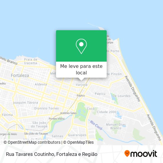Rua Tavares Coutinho mapa