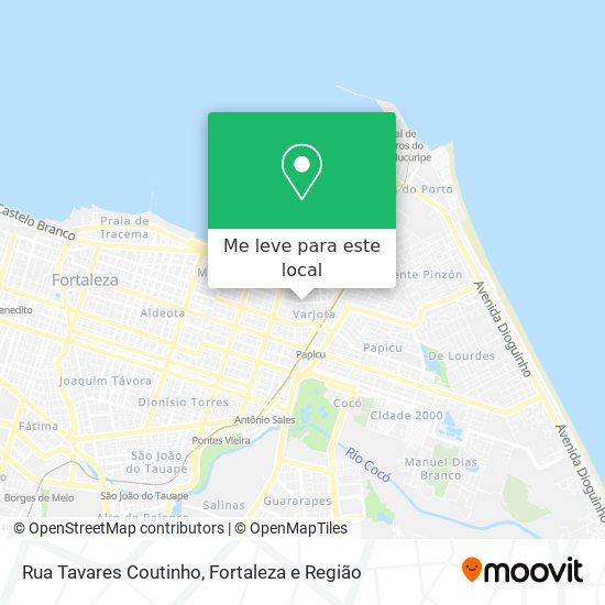 Rua Tavares Coutinho mapa