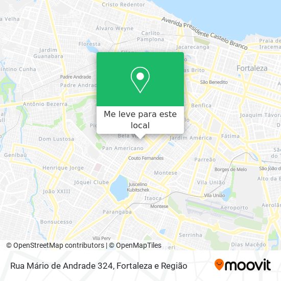 Rua Mário de Andrade 324 mapa