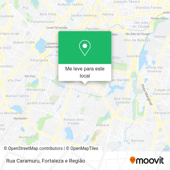 Rua Caramuru mapa