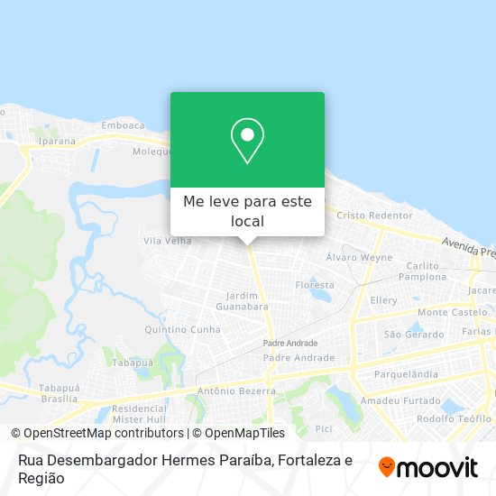 Rua Desembargador Hermes Paraíba mapa