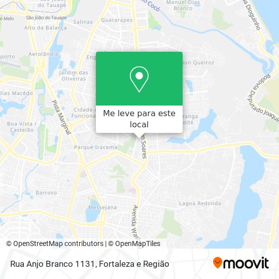 Rua Anjo Branco 1131 mapa