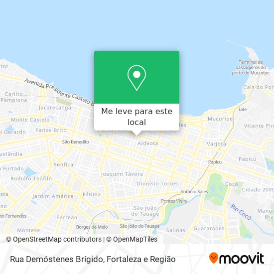 Rua Demóstenes Brígido mapa