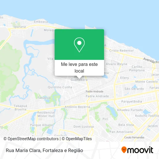 Rua Maria Clara mapa