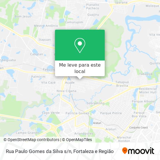 Rua Paulo Gomes da Silva s/n mapa