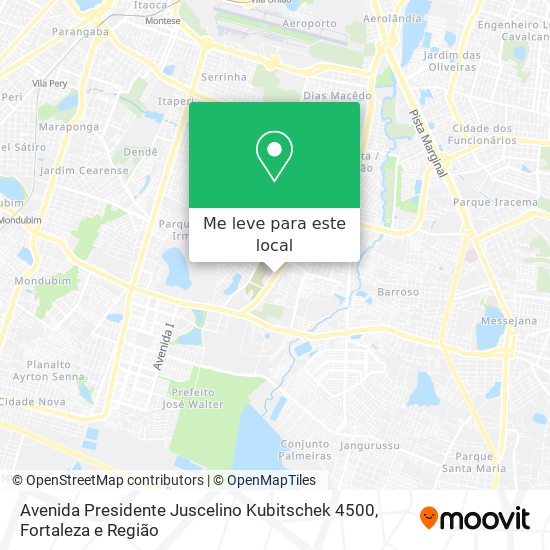 Avenida Presidente Juscelino Kubitschek 4500 mapa