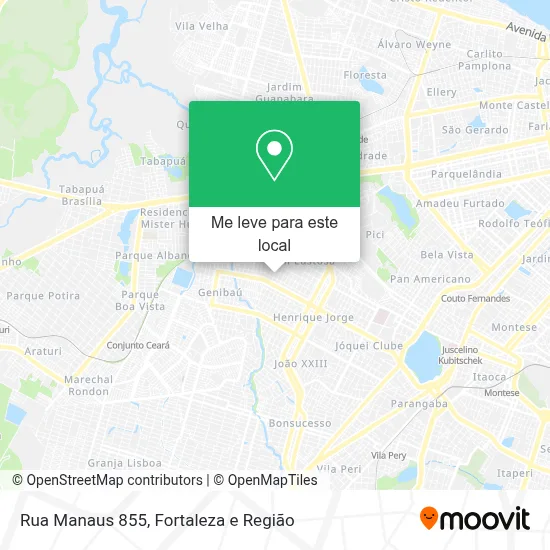 Rua Manaus 855 mapa