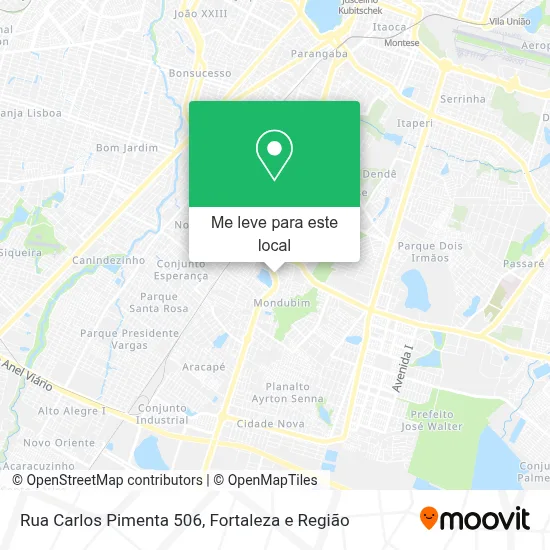 Rua Carlos Pimenta 506 mapa