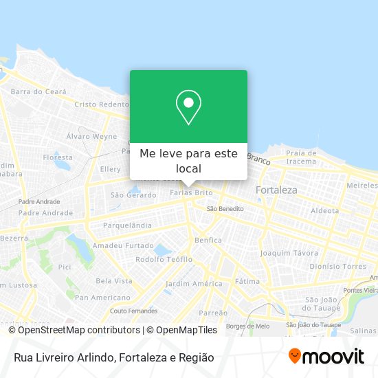 Rua Livreiro Arlindo mapa