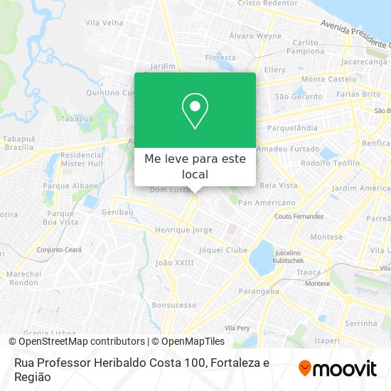 Rua Professor Heribaldo Costa 100 mapa