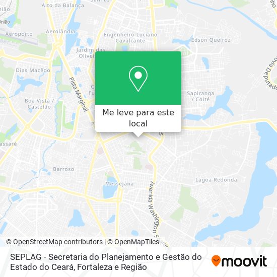 SEPLAG - Secretaria do Planejamento e Gestão do Estado do Ceará mapa