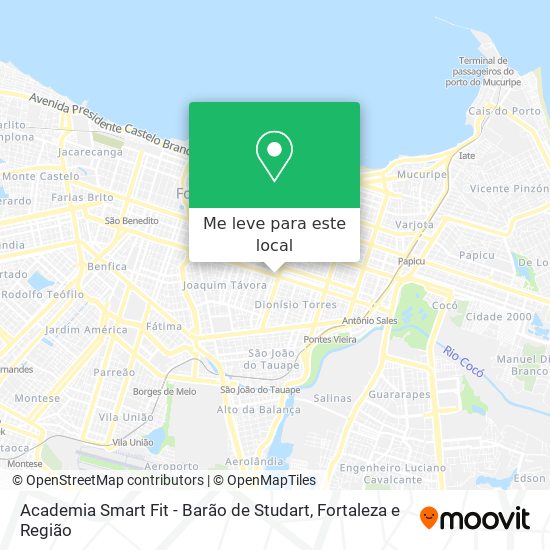 Academia Smart Fit - Barão de Studart mapa