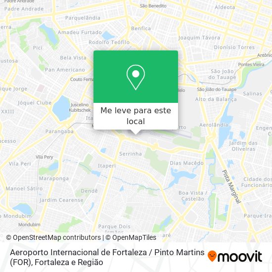 Aeroporto Internacional de Fortaleza / Pinto Martins (FOR) mapa