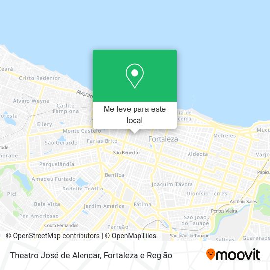 Theatro José de Alencar mapa