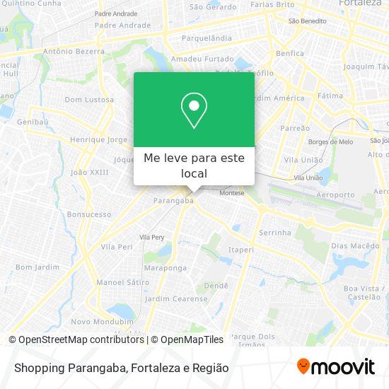 Shopping Parangaba mapa