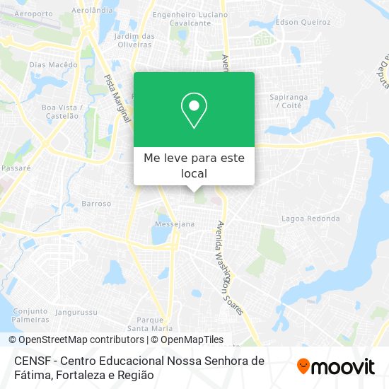 CENSF - Centro Educacional Nossa Senhora de Fátima mapa