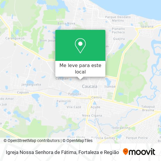 Igreja Nossa Senhora de Fátima mapa