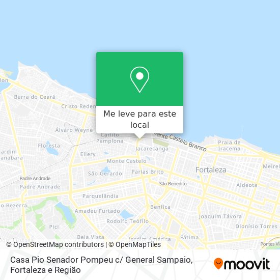 Casa Pio Senador Pompeu c/ General Sampaio mapa