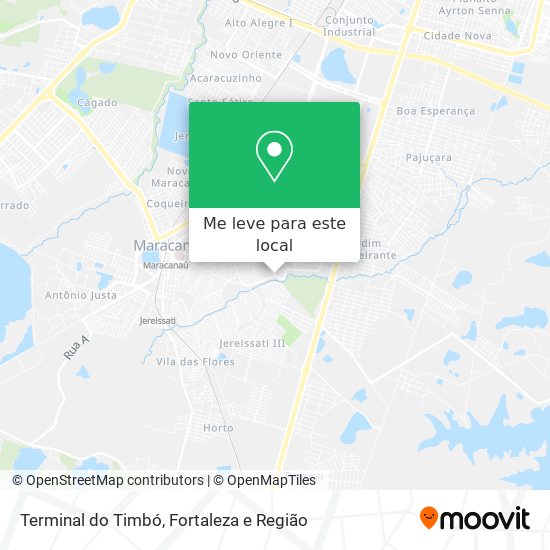 Terminal do Timbó mapa