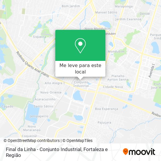 Final da Linha - Conjunto Industrial mapa