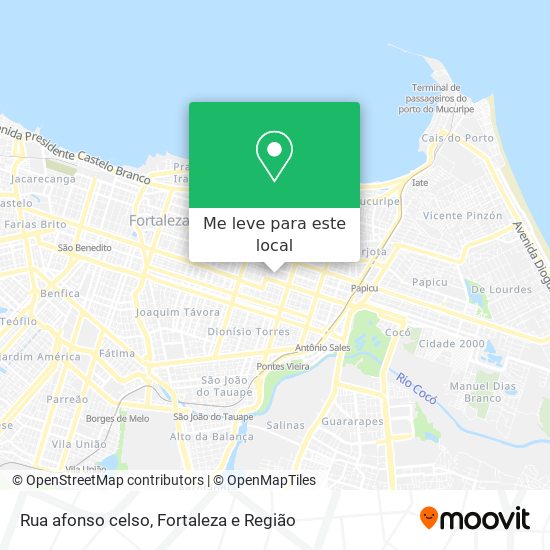 Rua afonso celso mapa