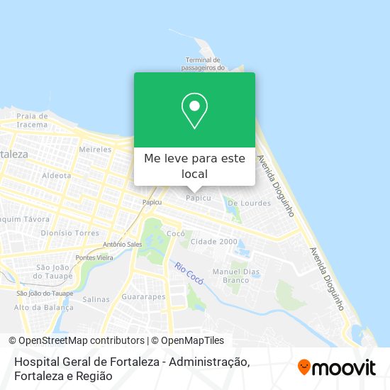 Hospital Geral de Fortaleza - Administração mapa