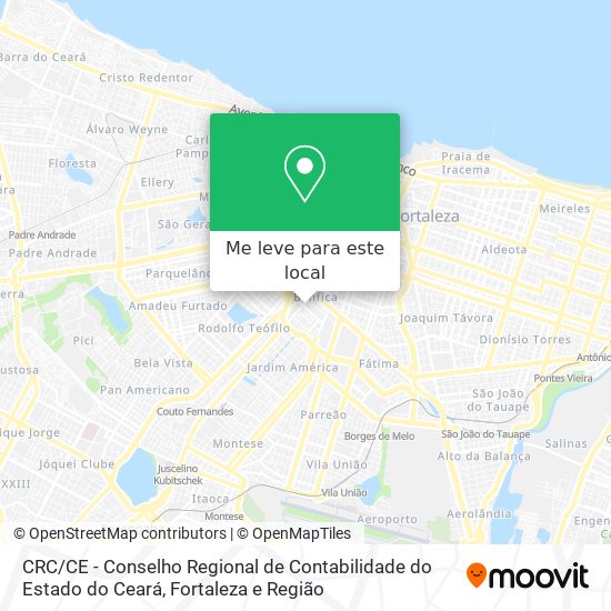 CRC / CE - Conselho Regional de Contabilidade do Estado do Ceará mapa