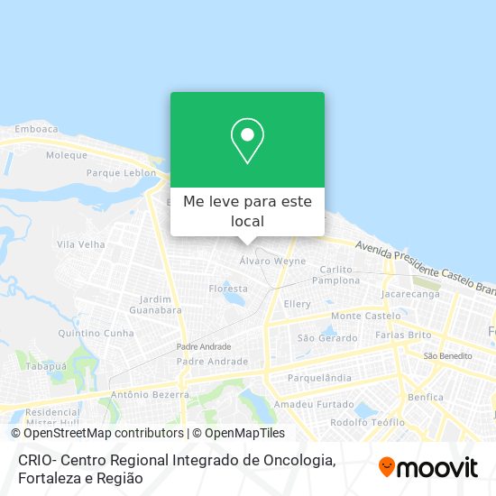 CRIO- Centro Regional Integrado de Oncologia mapa