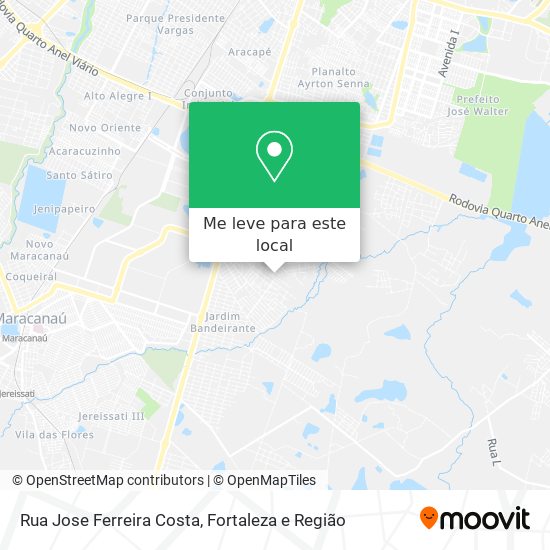 Rua Jose Ferreira Costa mapa