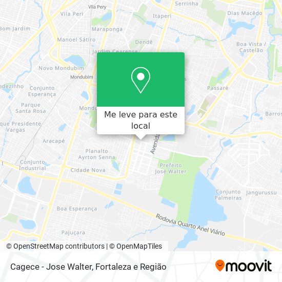 Cagece - Jose Walter mapa