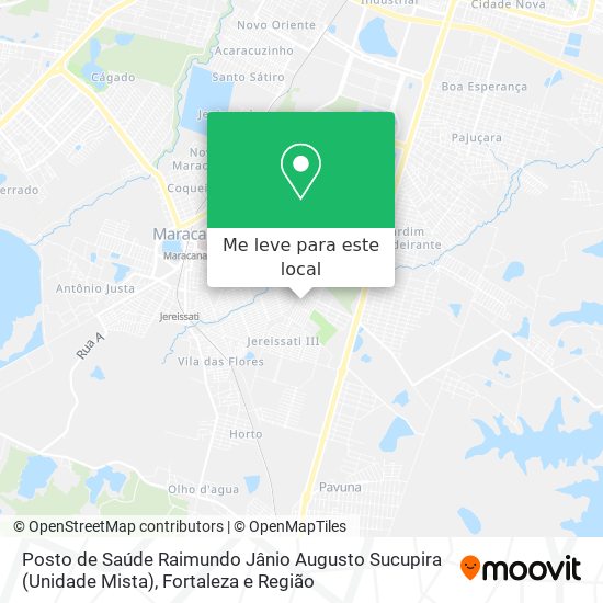 Posto de Saúde Raimundo Jânio Augusto Sucupira (Unidade Mista) mapa