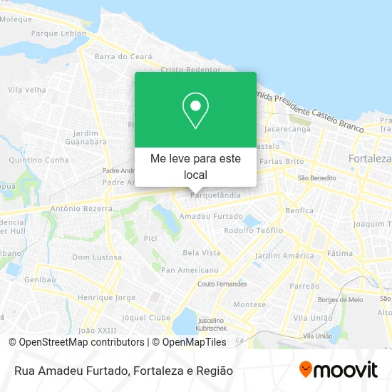 Rua Amadeu Furtado mapa