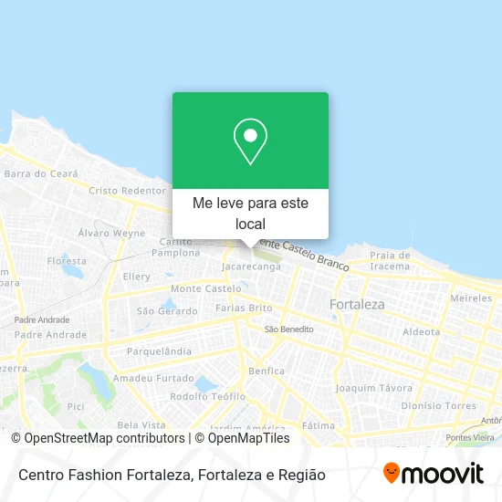 Centro Fashion Fortaleza mapa