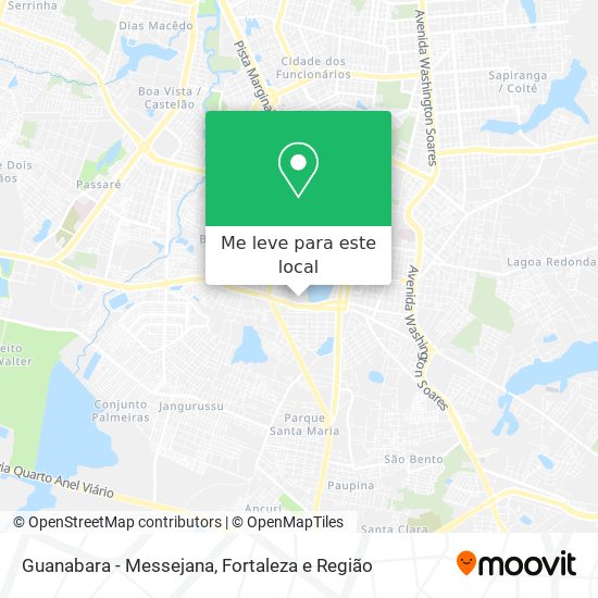 Guanabara - Messejana mapa