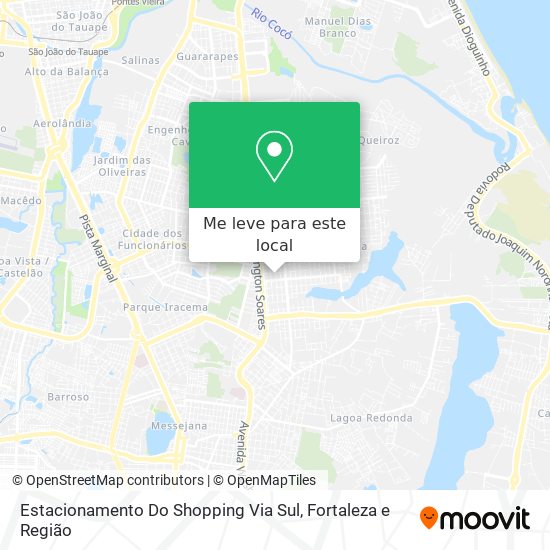Estacionamento Do Shopping Via Sul mapa