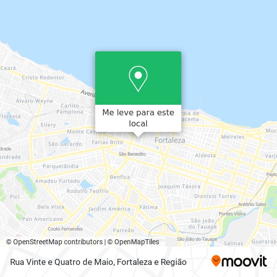 Rua Vinte e Quatro de Maio mapa