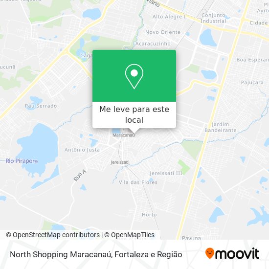 North Shopping Maracanaú mapa
