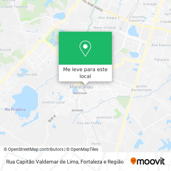 Rua Capitão Valdemar de Lima mapa