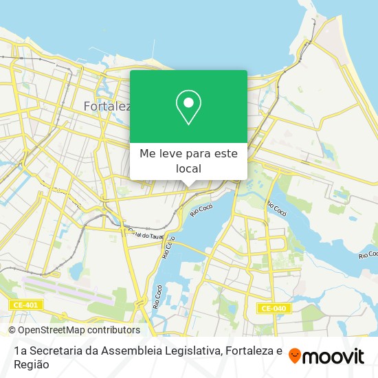1a Secretaria da Assembleia Legislativa mapa