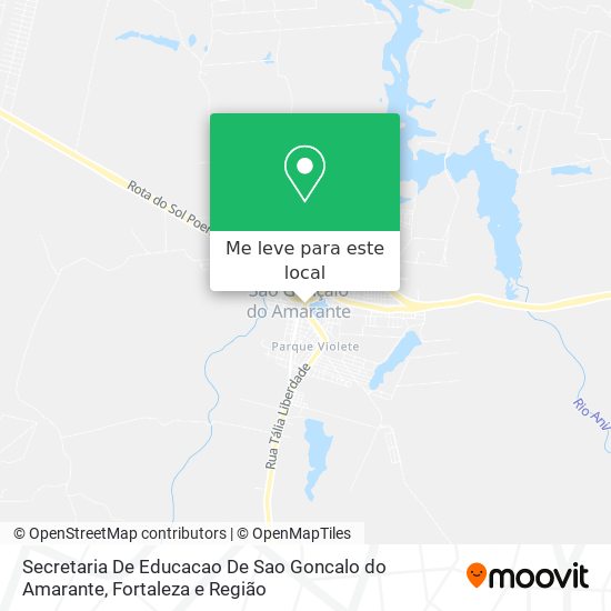 Secretaria De Educacao De Sao Goncalo do Amarante mapa