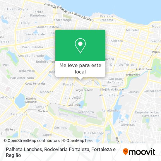 Palheta Lanches, Rodoviaria Fortaleza mapa