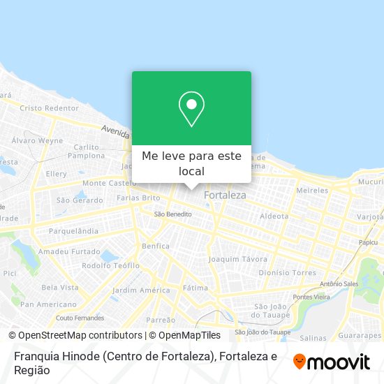 Franquia Hinode (Centro de Fortaleza) mapa