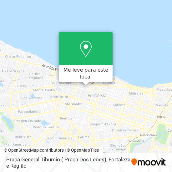 Praça General Tibúrcio ( Praça Dos Leões) mapa