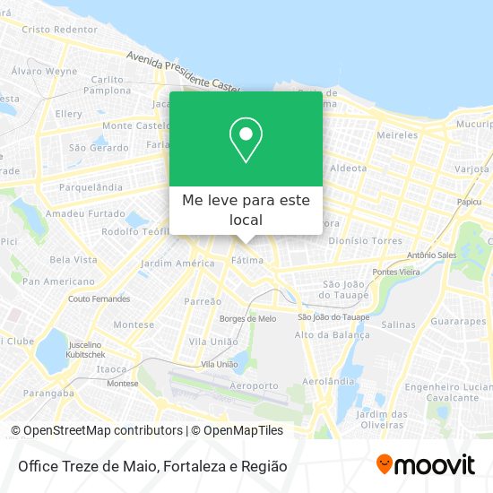 Office Treze de Maio mapa