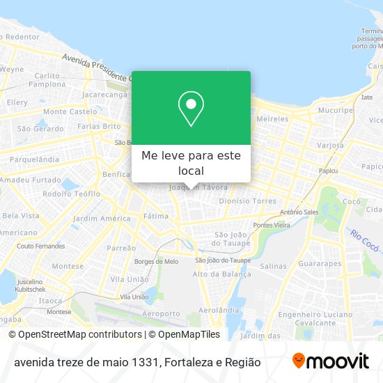 avenida treze de maio 1331 mapa