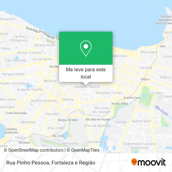 Rua Pinho Pessoa mapa
