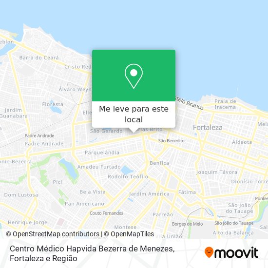 Centro Médico Hapvida Bezerra de Menezes mapa