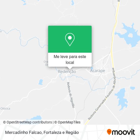Mercadinho Falcao mapa