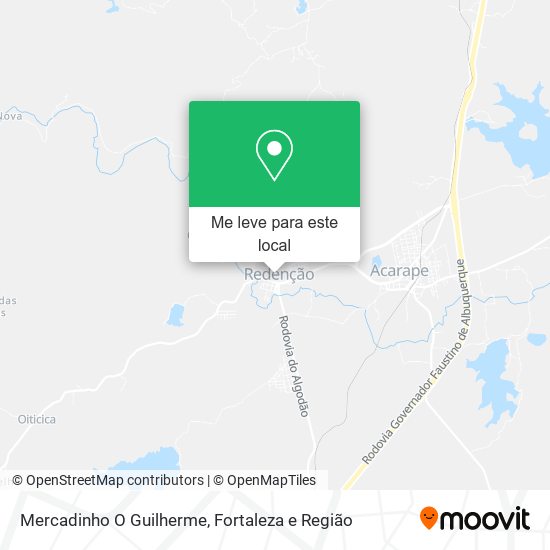 Mercadinho O Guilherme mapa