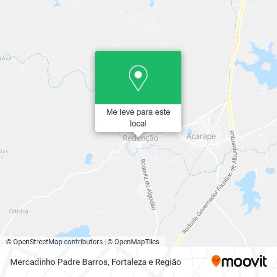 Mercadinho Padre Barros mapa